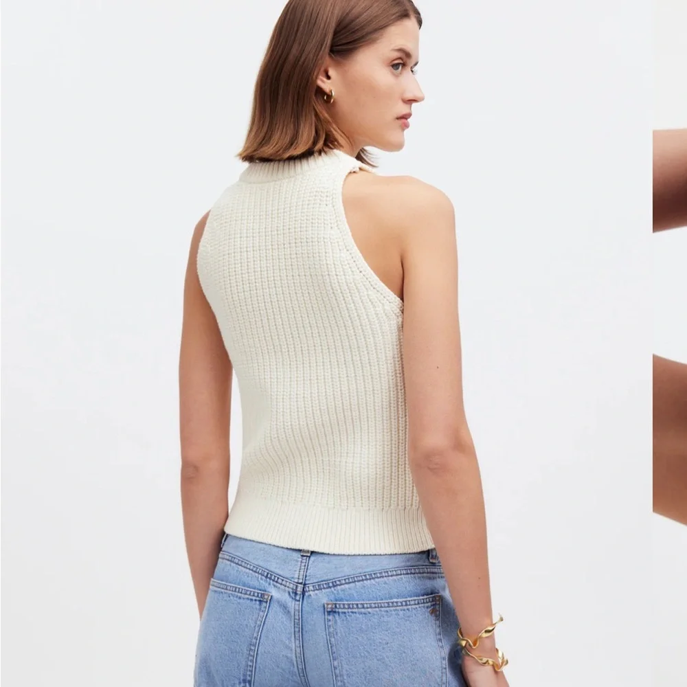 Madewell Cutaway Sweater Vest size L